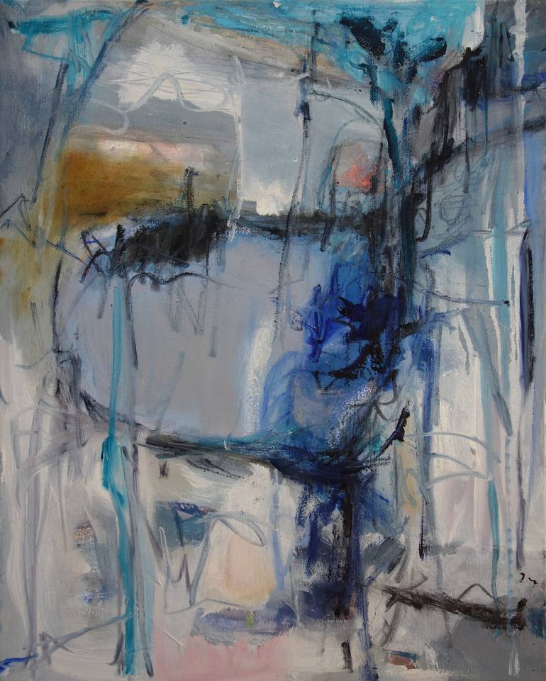 Original Abstract Men Paintings by Janice Sztabnik