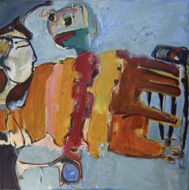 Original Abstract People Paintings by Janice Sztabnik