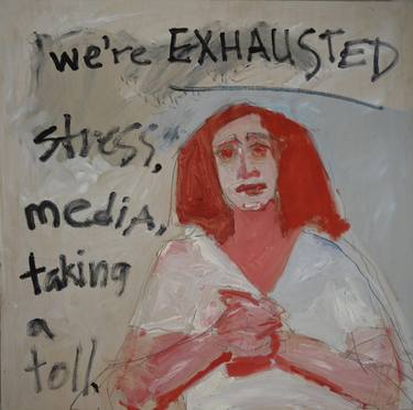 Original Abstract Expressionism Women Paintings by Janice Sztabnik
