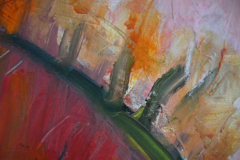 Original Abstract Women Painting by Janice Sztabnik