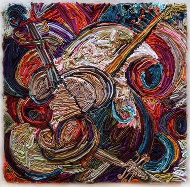 Original Abstract Expressionism Music Collage by Sooo-z Mastropietro