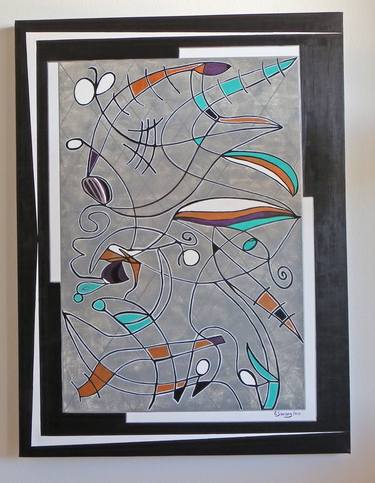 Original Abstract Painting by Elaine De Guimaraes