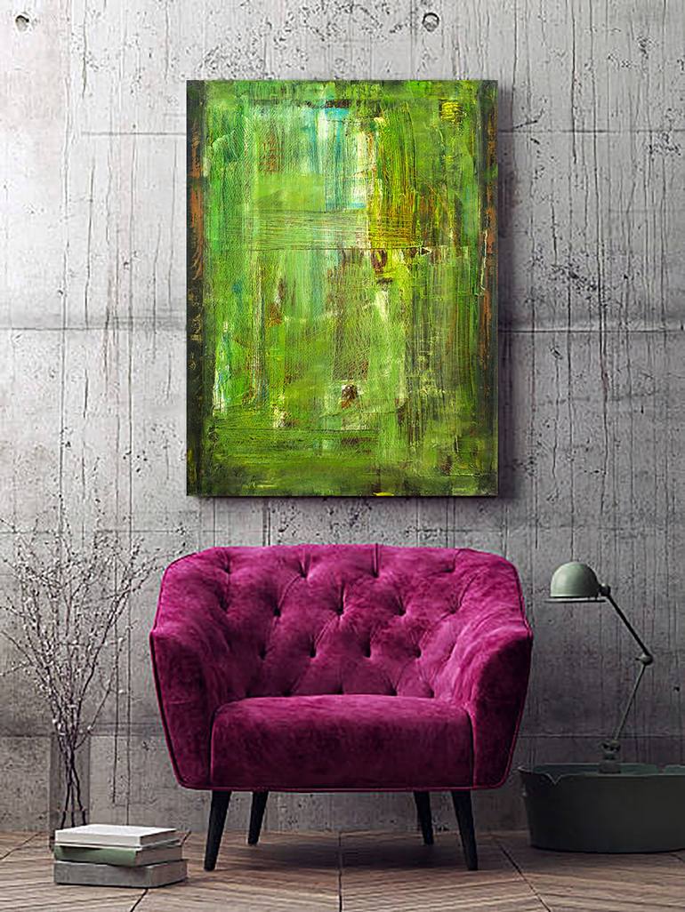 Original Abstract Expressionism Abstract Painting by Veronika Unuchko