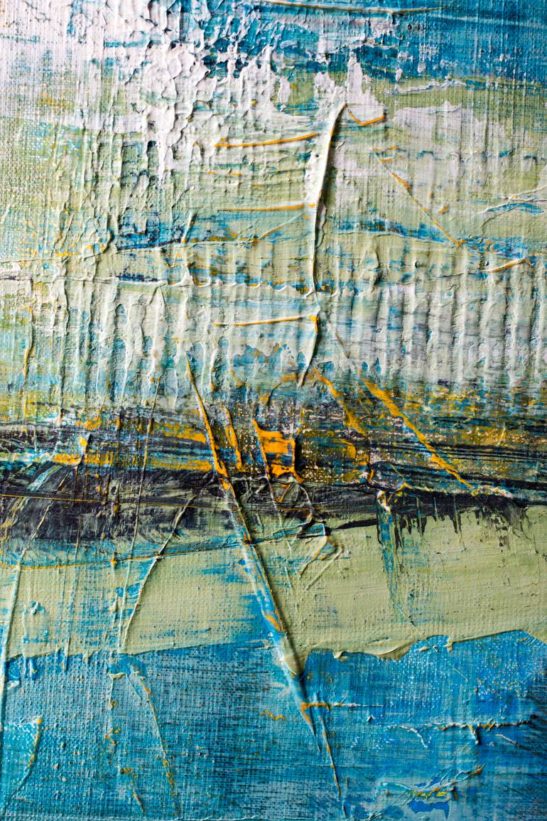 Original Abstract Seascape Painting by Veronika Unuchko