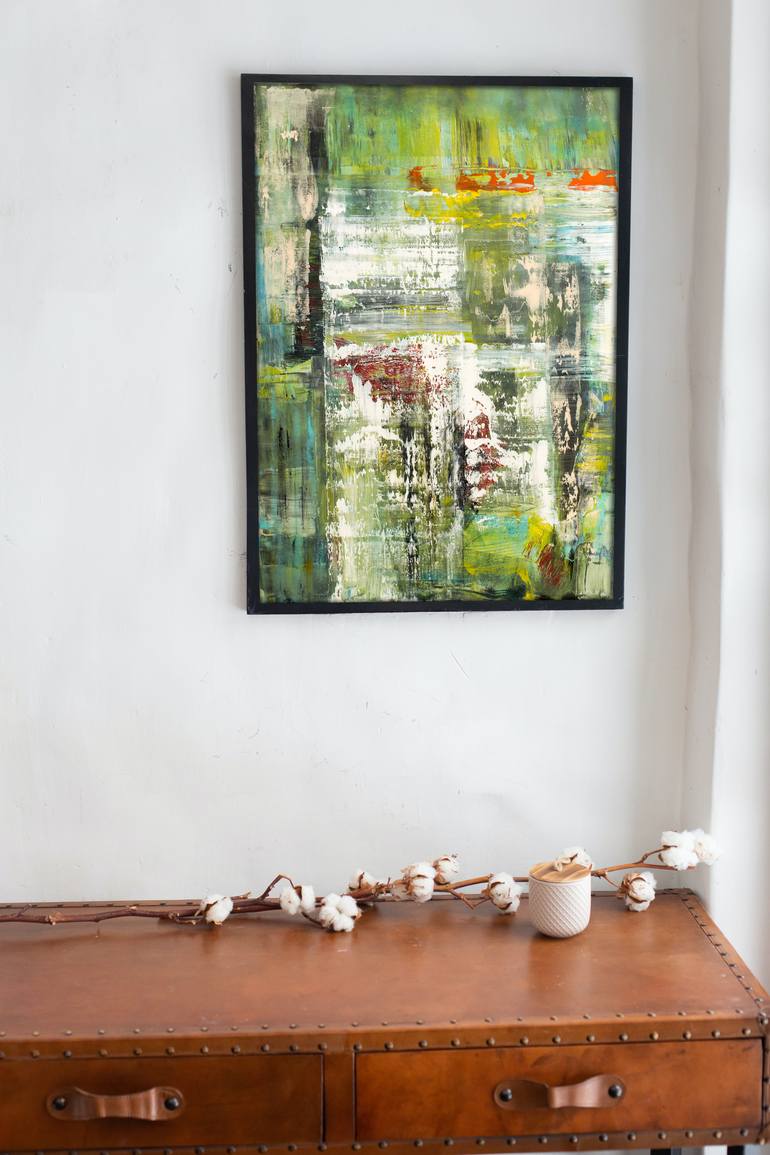 Original Abstract Expressionism Abstract Painting by Veronika Unuchko