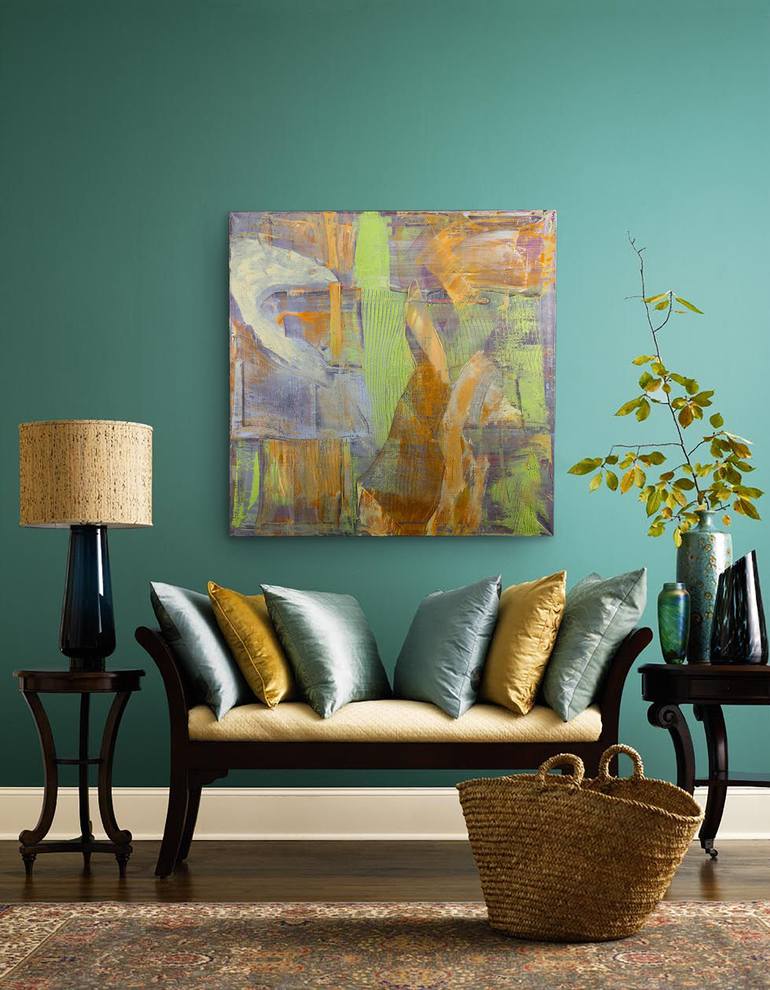 Original Abstract Expressionism Abstract Painting by Veronika Unuchko