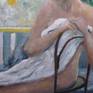 young female in greenhouse, impressionism, I hope you like it.