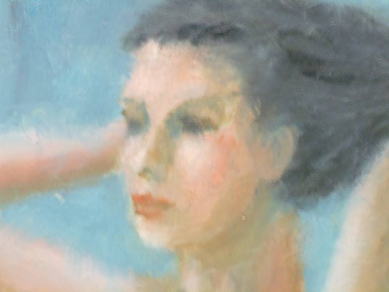 Original Figurative Women Painting by Bart Buijsen