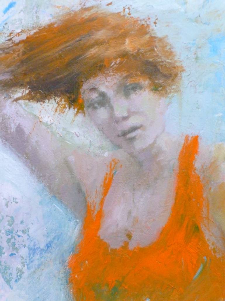 Original Figurative Women Painting by Bart Buijsen