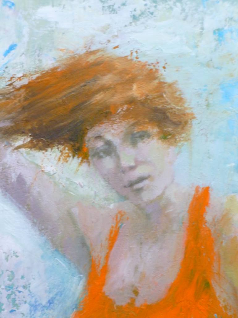 Original Figurative Women Painting by Bart Buijsen