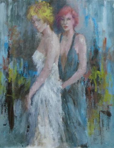 Print of Figurative Women Paintings by bart buijsen