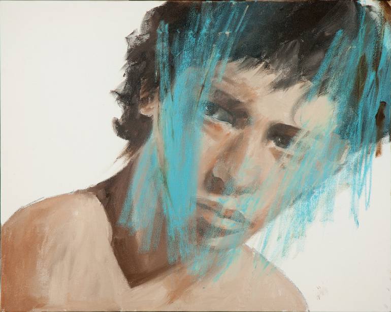 Original Figurative Portrait Painting by Paolo Damiani