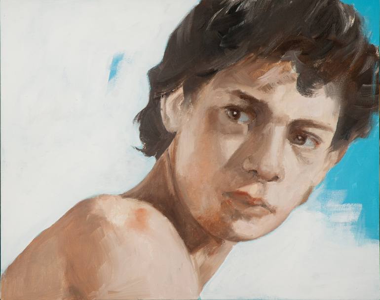 Original Figurative Portrait Painting by Paolo Damiani