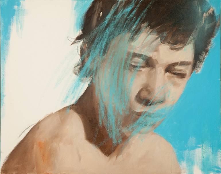 Original Figurative Portrait Painting by Paolo Damiani