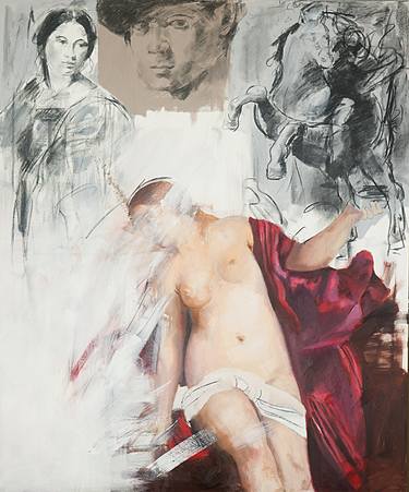 Original Figurative Nude Paintings by Paolo Damiani