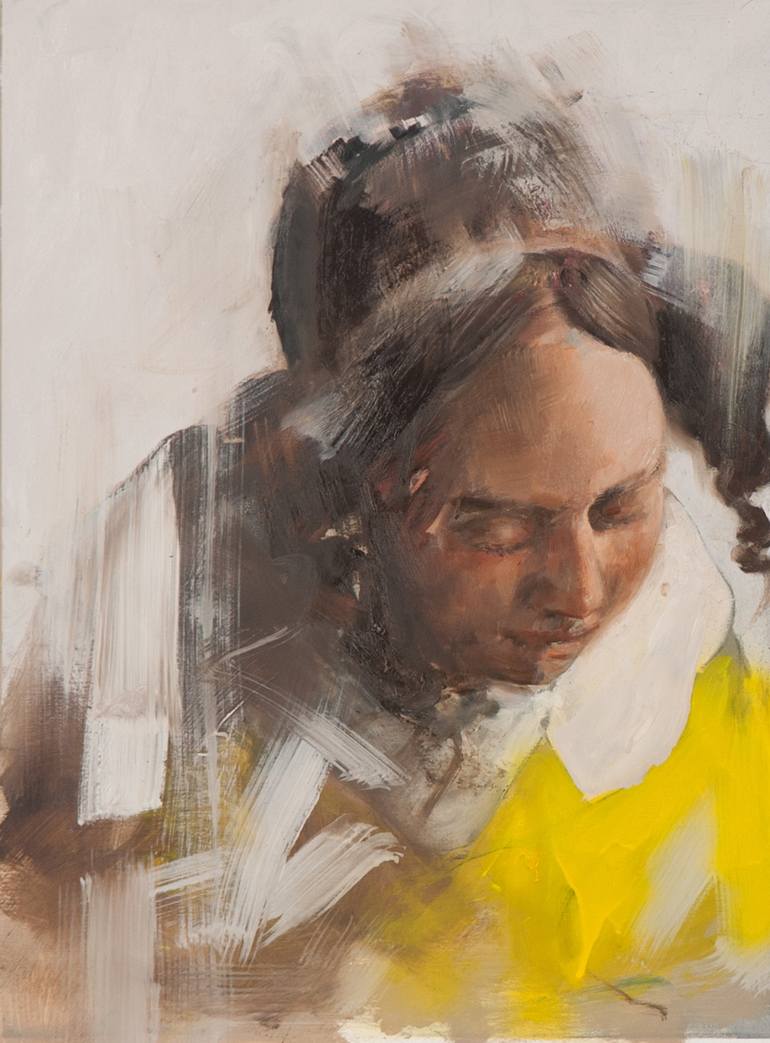 Original Figurative Portrait Painting by Paolo Damiani