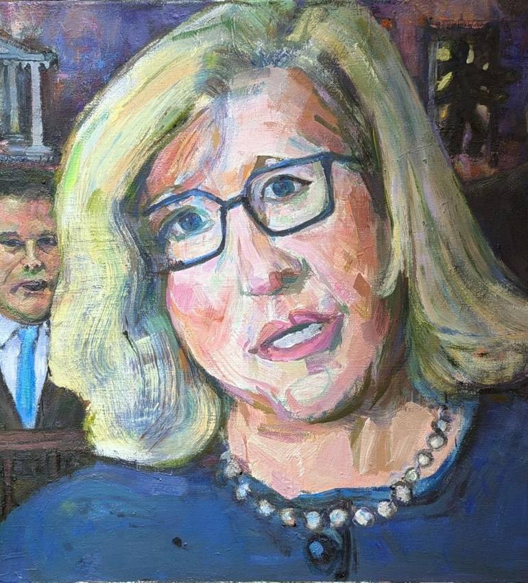 Original Documentary Politics Painting by Richard Odabashian