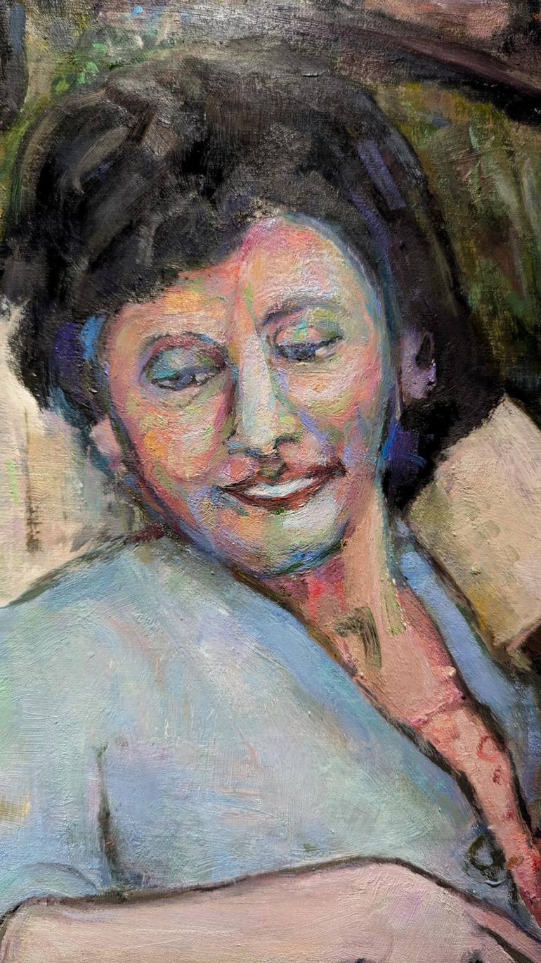 Original Painterly Abstraction People Painting by Richard Odabashian