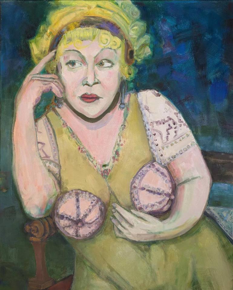 Print of Art Deco Women Paintings by Richard Odabashian