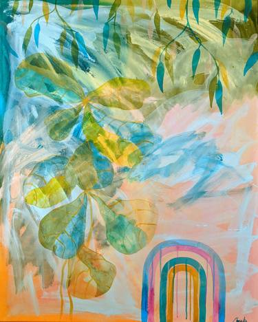 Print of Abstract Expressionism Botanic Paintings by Marinka Plovanic