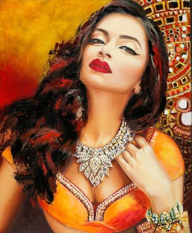Bollywood Diva in orange thumb