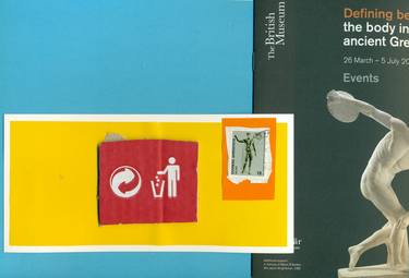 Original Dada Culture Collage by Charles Poros