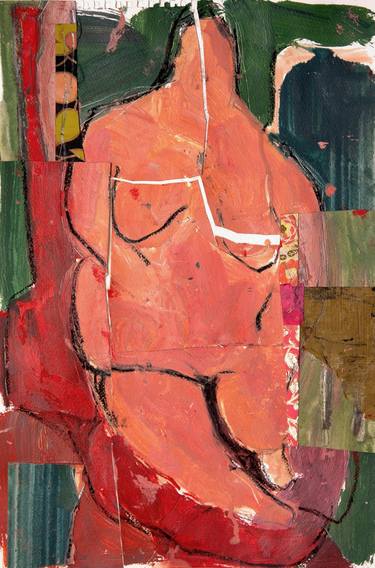 Original Abstract People Mixed Media by Cindy Zaglin
