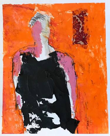Original Abstract People Painting by Cindy Zaglin