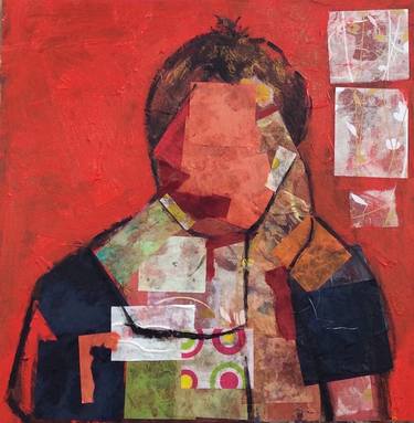 Original Abstract People Collage by Cindy Zaglin