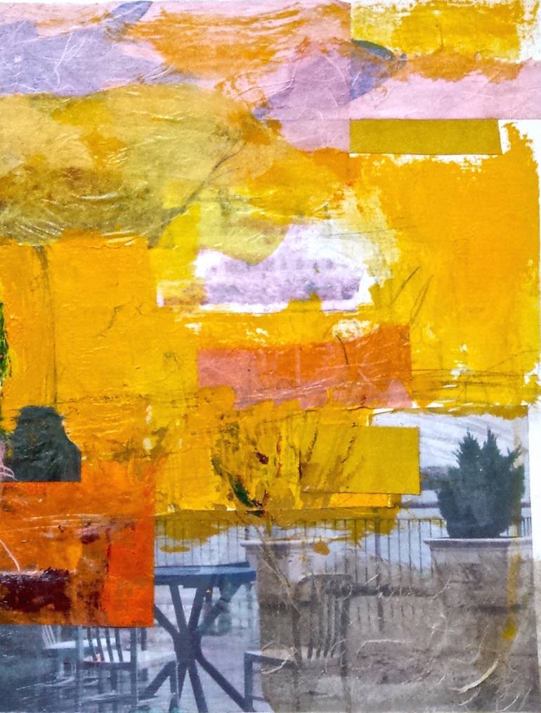 Original Abstract Collage by Cindy Zaglin