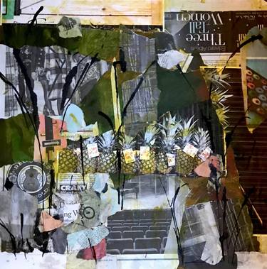 Original Abstract Collage by Cindy Zaglin