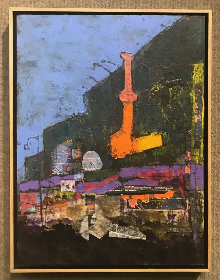 Original Abstract Education Collage by Cindy Zaglin
