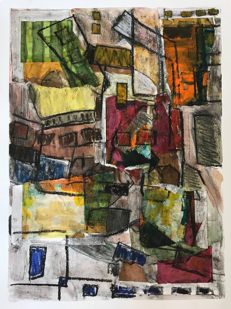 Original Abstract Other Collage by Cindy Zaglin