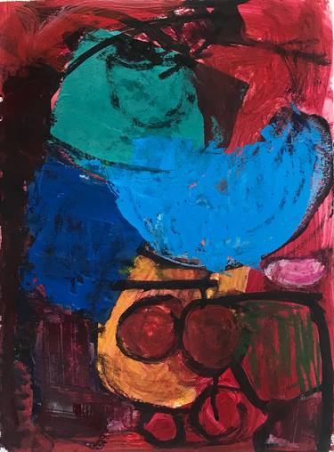 Print of Abstract Still Life Collage by Cindy Zaglin
