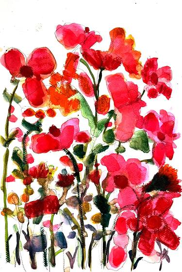 Original Fine Art Floral Paintings by Cindy Zaglin