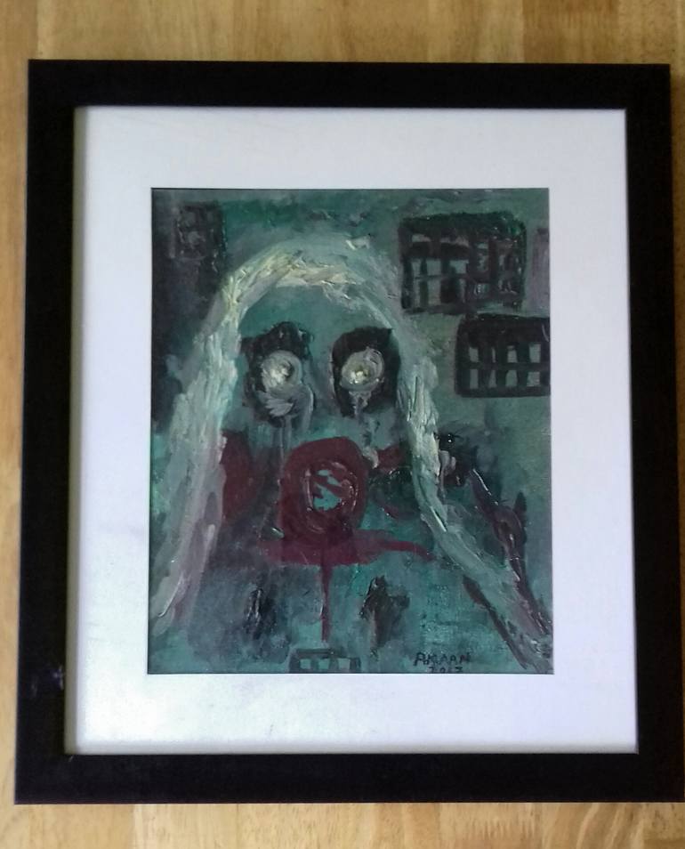 Original Abstract Expressionism Abstract Painting by Amaan Ahmad