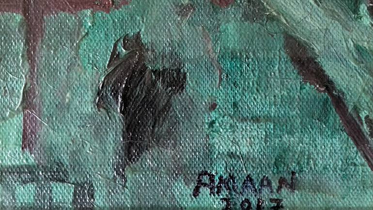 Original Abstract Expressionism Abstract Painting by Amaan Ahmad