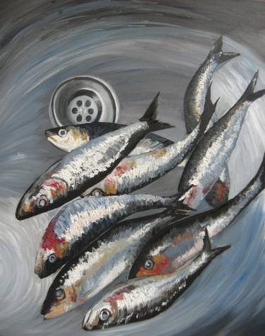 Print of Fish Paintings by Pamela Ortiz