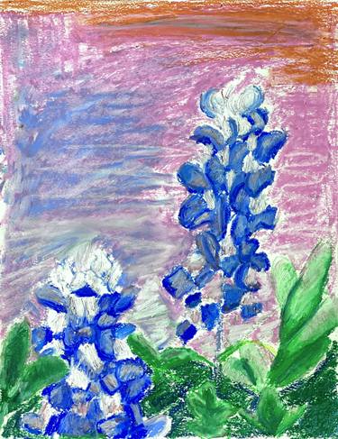 Original Impressionism Landscape Drawing by Eva Kendrick
