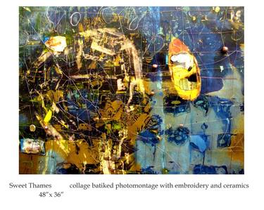 Print of Abstract Transportation Collage by helen cusack