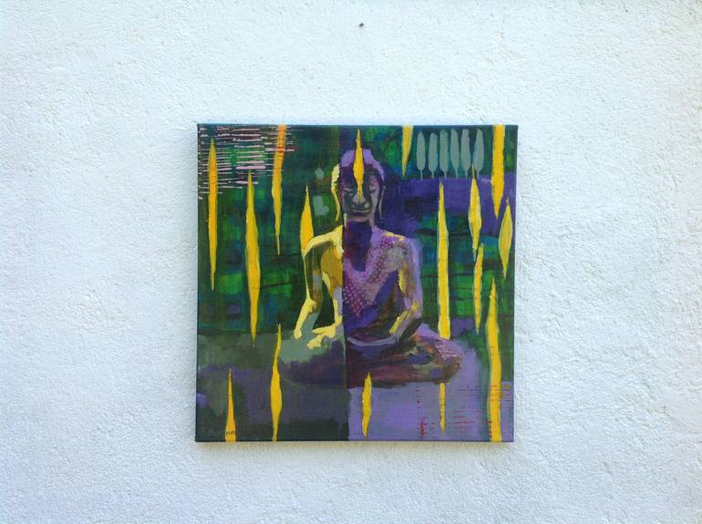 Original Abstract People Painting by Tessa Gaynn