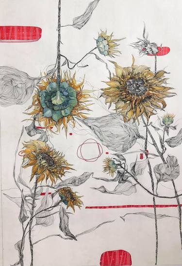 Print of Conceptual Botanic Drawings by Lida Melnychuk