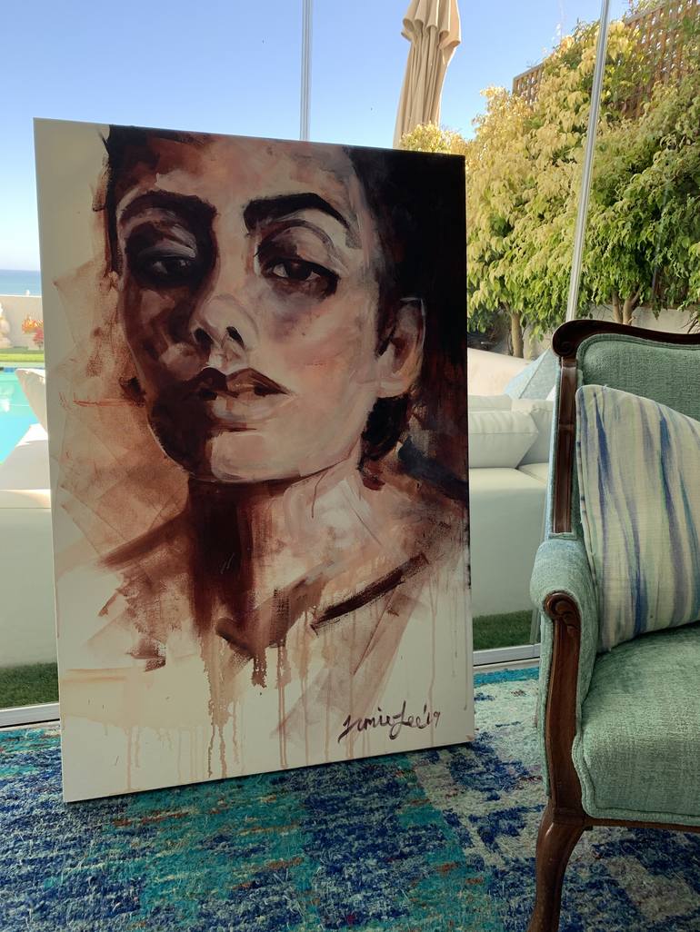 Original Fine Art Portrait Painting by Jamielee Rosenberg