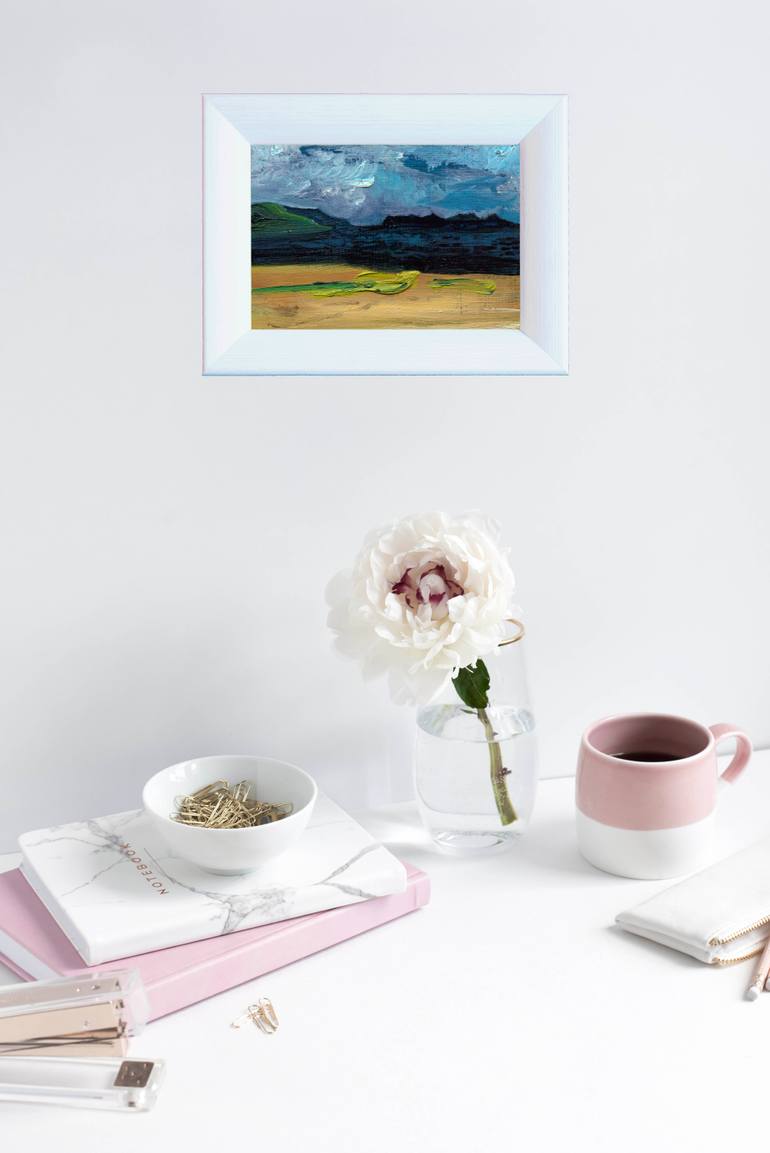 Original Abstract Landscape Painting by Eleanore Ditchburn