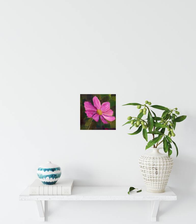 Original Abstract Expressionism Floral Painting by Eleanore Ditchburn