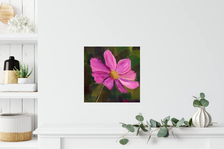 Original Abstract Expressionism Floral Painting by Eleanore Ditchburn