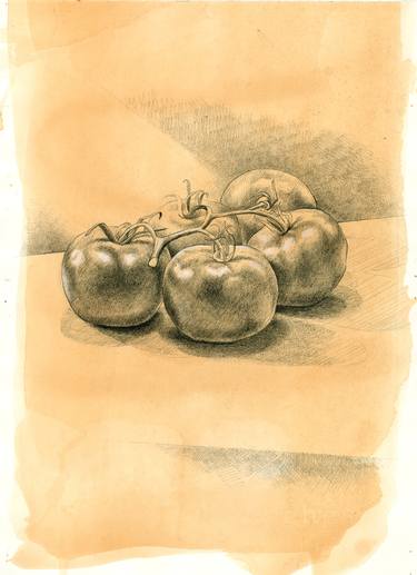 Original Food Drawings by Christopher Hickey