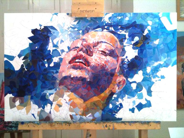 Original Figurative Women Painting by Leopoldo Gonzalez  Andrades
