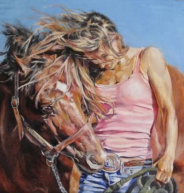 Original Horse Paintings by Leopoldo Gonzalez  Andrades