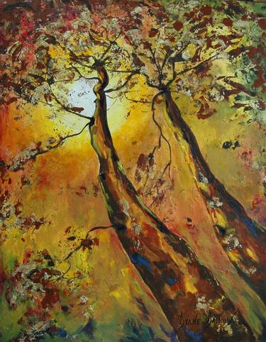 Original Figurative Tree Paintings by Dyane Dastous